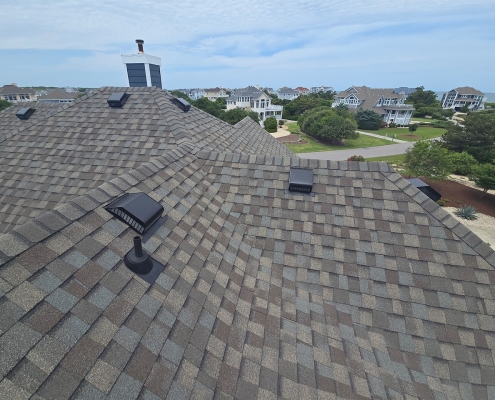 Outer Banks NC roofing and siding CertainTeed Weathered Wood shingles