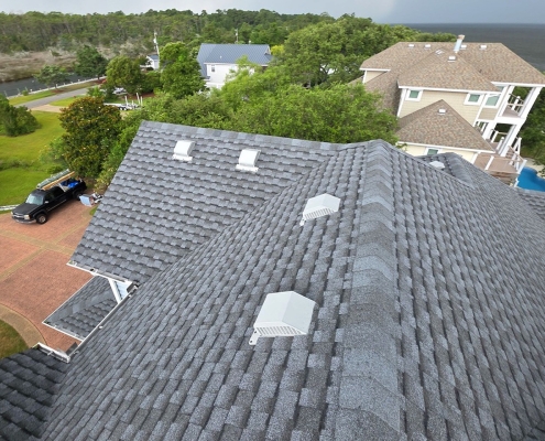 Outer Banks NC roofing and siding GAF Pewter Gray shingles