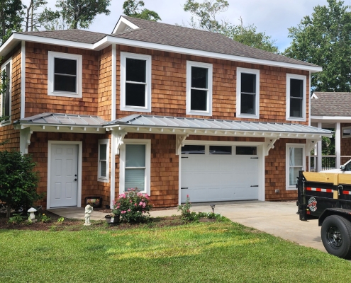 Outer Banks NC roofing and siding cedar shake siding