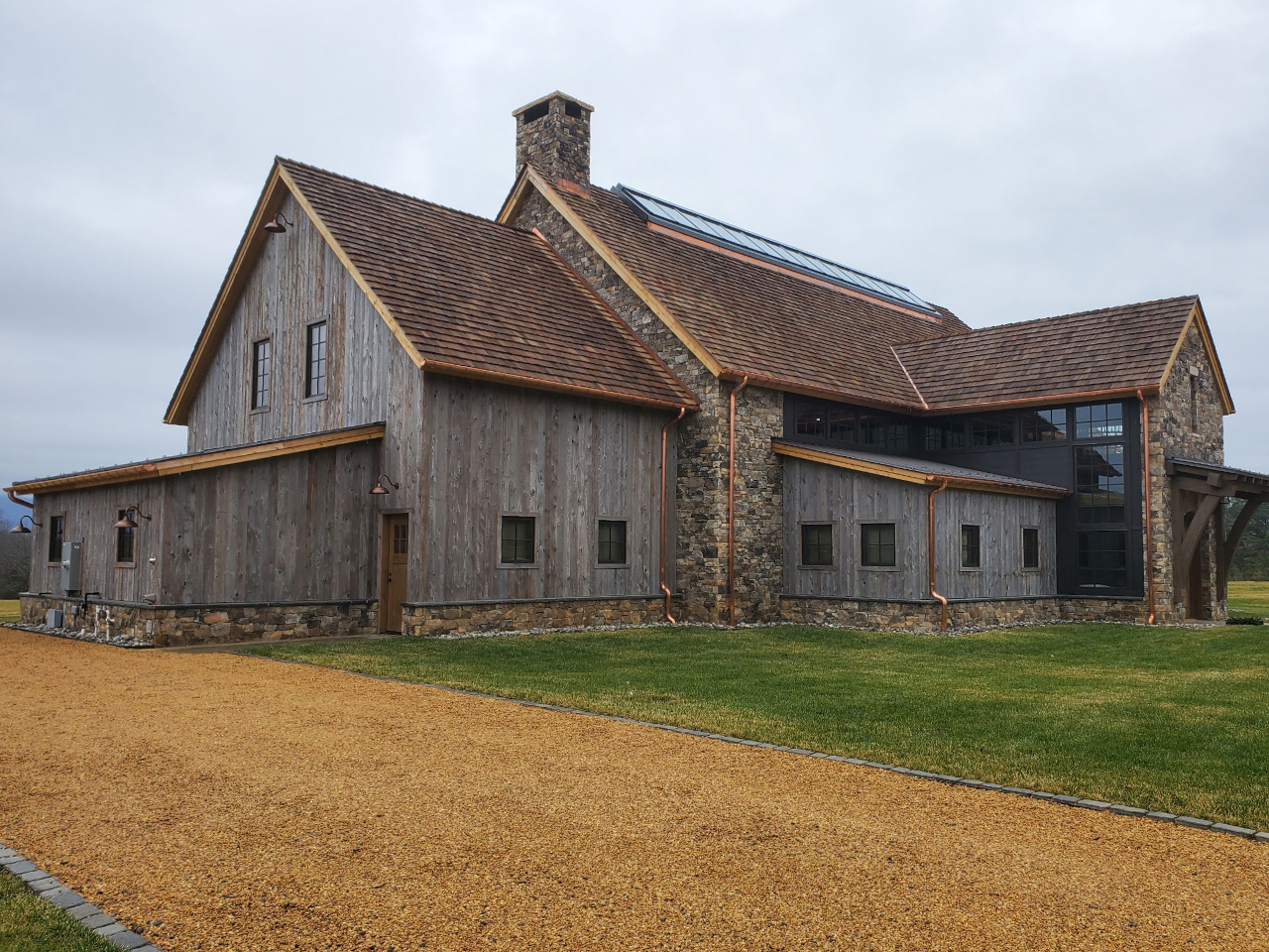 Outer Banks NC roofing and siding copper gutters installation